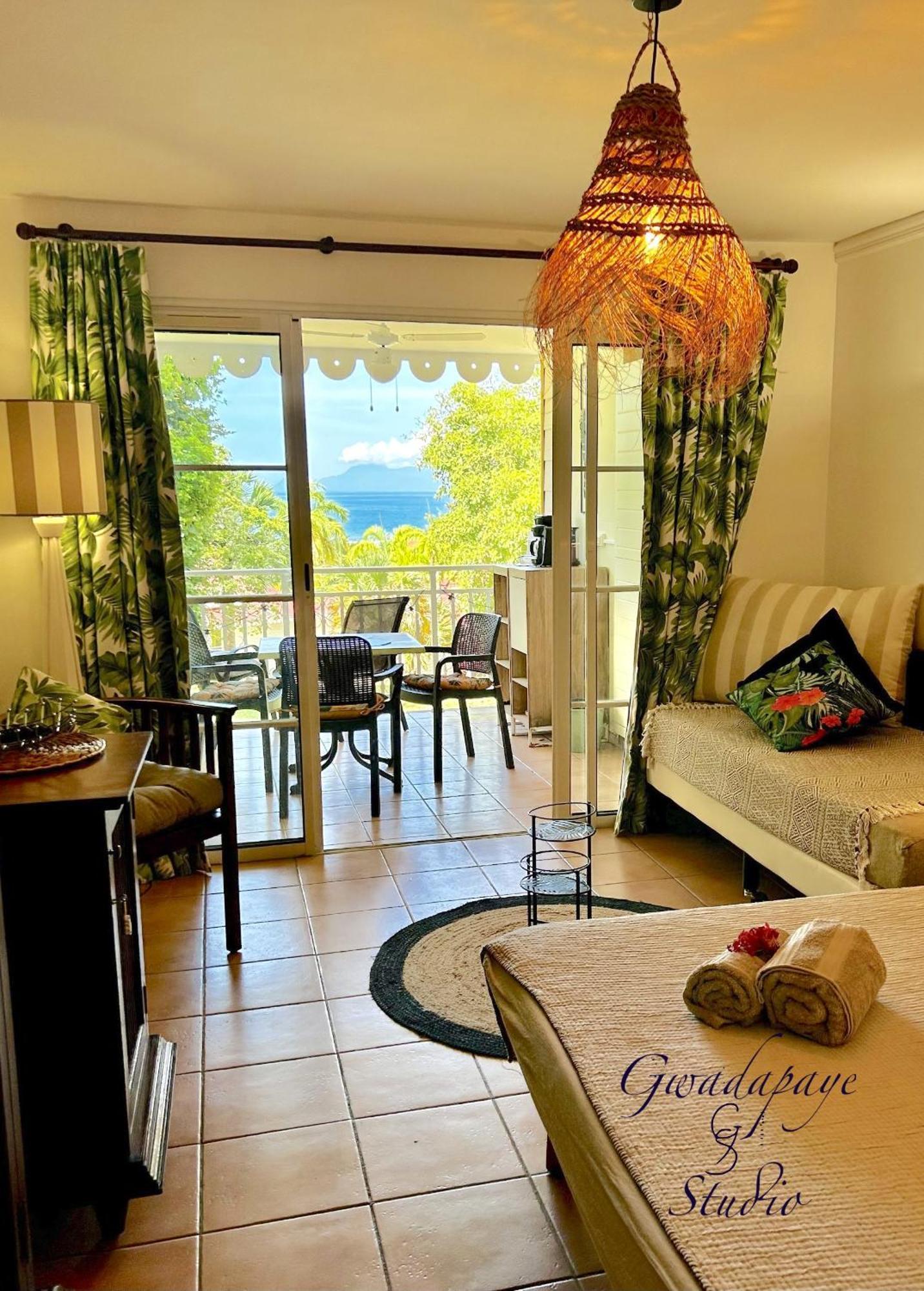 Vue Exclusive Mer Et Volcan, Village Vacances Avec Plage Et Piscine, Les Gwadastudios Sainte-Anne  Exterior foto